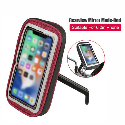 

Portable Waterproof High Sensitivity 360 Degrees Rotation Bike Electrombile Mobile Phone Bag Bracket Gray Handlebar Mode