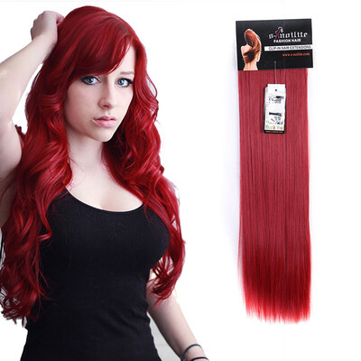 

8 PcsSet Fashion Long Curly Wavy Straight Clip In Hair Extension Sexy Heat Resistant Party Hair Natural Synthetic Hair For Women