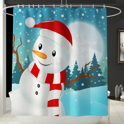 

Gobestart Non Slip Toilet Polyester Cover Mat Set Bathroom Shower Curtain
