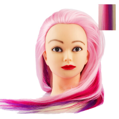 

〖Follure〗Fiber Long Hair Hairdressing Training Head Model Practice Salon Mannequin Head