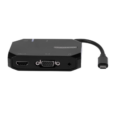 

5-Port 5IN1 Type-C to HDTVUSB30VGAPDAudio Adapter Multi-Function Docking Station HUB Converter 4K for Macbook HDTV Plug & Pla