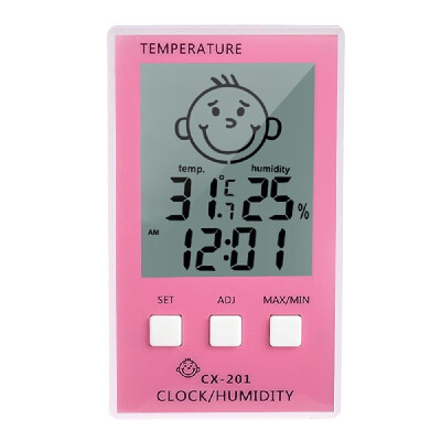 

LCD Digital Thermometer Hygrometer Clock Temperature Humidity Measurement °C°F Comfort Level Display