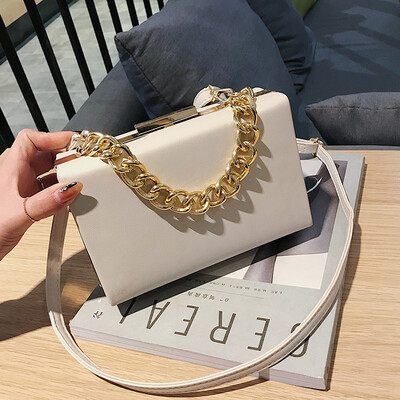 

2019 New High Quality Box Simple Crossbody Shoulder Bags Fashion Chain Women Small Vintage Messenger Bags Luxury Summer Handbag