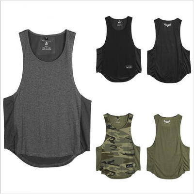 

New Hot Men Gym Muscle Bodybuilding Sleeveless Shirt Tank Top Singlet Fitness Sport Vest