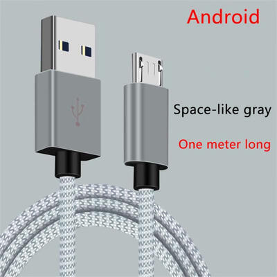 

Universal 1m Braided USB To Micro USB Charging Data Cable Cord Line For Android Phones-1m