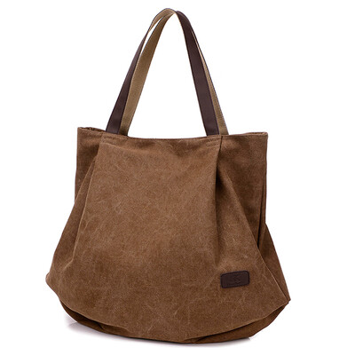 

Canvas womens one-shoulder bag literature&art bag leisure Baitaoshen series Tote canvas bag large capacity&simple wom