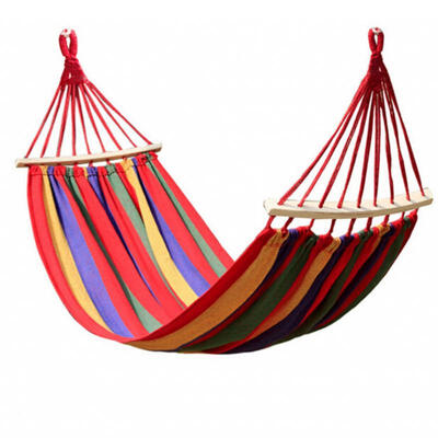 

Prevent Rollover Hammock Spreader Canvas Hammocks Bar Garden Camping Swing Hanging Bed Blue Red Colors