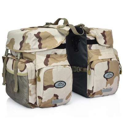 

50L Bike Panniers Bag Waterproof Rear Seat Bicycle Bag Trunk Bags Saddle Bag with Rain Cover For Travel Camping