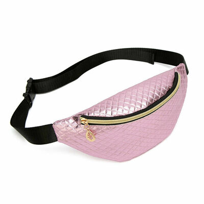 

Women Travel Waist Fanny Pack Money Belt Wallet Glitter Multicolor Bum Bag Pouch