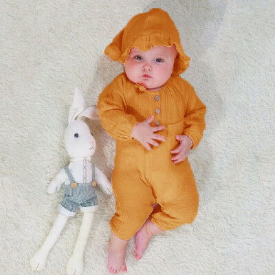 

Cute Newborn Infant Baby Girl Boy Clothes Long Sleeve Romper Jumpsuit Outfits