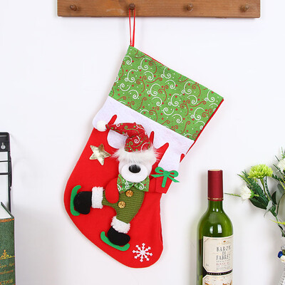 

〖Follure〗Christmas gifts Candy Beads Christmas Santa Claus Snowman Socks Decorations
