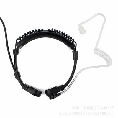 

2-pin Throat Headset Microphone PTT Kenwood Bao Fengfeng Walkie-Talkie Two-Way Radio Headset