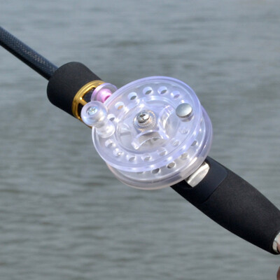 

Saidsome Fly Reel Diameter 60mm Arbor Transparent WhiteBlack Aluminum Fly Fishing Reel fishing bait fishing lure