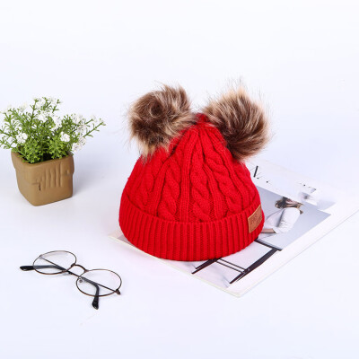 

Tailored Unisex Winter Thicken Warm Hat For Men And Women Ear Warm Hat with Hairball