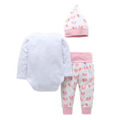 

Newborn Baby Infant Boys Girls Letter Print TopsPant 3PCS Outfits Set Clothes