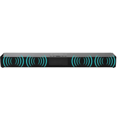 

Stylish&Compact Portable Wireless Soundbar Multi-function Family Stereo Surround BT Speaker