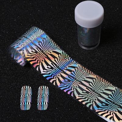 

Toponeto Rhombus Major Design Nail Art Foil Stickers Transfer Decal Tips Manicure DIY
