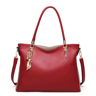 

Tailored Women Large Capacity Simple All-purpose Fashion Soft Leather Shoulder Bag Totes