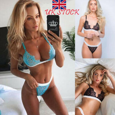 

Sexy Nightwear Underwear Sleepwear G-string Babydoll Lace Women Lingerie Sets UK