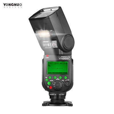 

YONGNUO YN968C Wireless TTL Flash Speedlite 18000s HSS Built-in LED Light 5600K for Canon DSLR Cameras Compatible with YN622C YN5