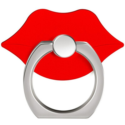

360 Degree Rotating Cute Lip Cell Phone Finger Ring Holder Stand