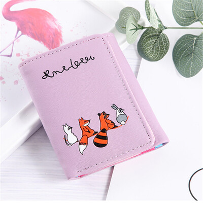 

2018 New Style Fashion Women Print PU Leather Wallet Purse Long Money Holder Clutch Box Hasp Zipper Bag