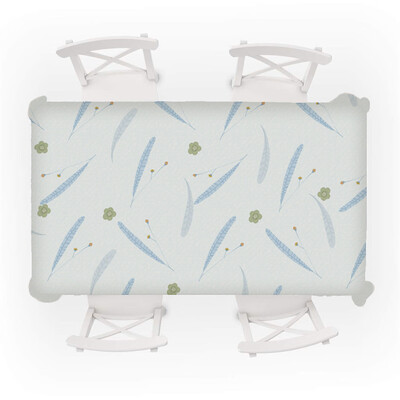 

Toponeto Feather Table Cloth Linen Tablecloth For Kitchen Decorative Dining Table Cover