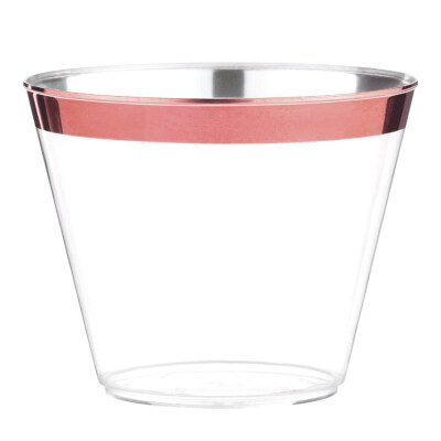 

18Pcs 270ml Disposable Plastic Champagne Red Wine Ice Cream Dessert Tasting Cup