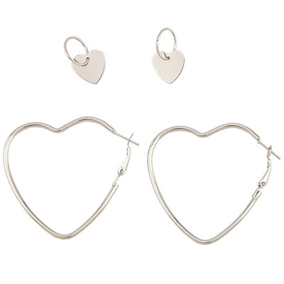 

Fashion Women Heart Earring Stud Dangel Drop Earrings Bridal Party Earrings Jewelry Gift Funny