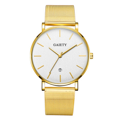 

〖Follure〗Business Fashion Simple Simple Casual Calendar Net With Strap Mens Watch
