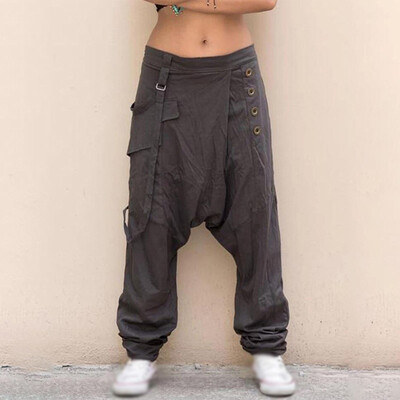

Womens Casual Linen Pants Dance Harem Pants Sports Lantern Palazzo Trousers