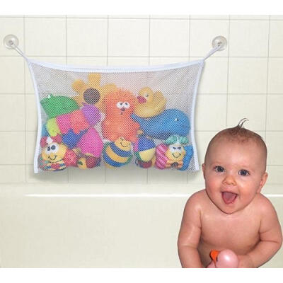 

Kids Baby Bath Tub Toy Bag Hanging Organizer Storage Bag Large 45 x 35cm