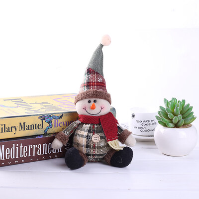 

Christmas Santa Claus Snowman Elk Ornament Festival Party Xmas Table Decor Doll
