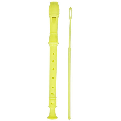 

ABS Soprano Descant Recorder Clarinet 8 Holes German Style C Key with Fingering Chart Cleaning Stick for Kids Beginners