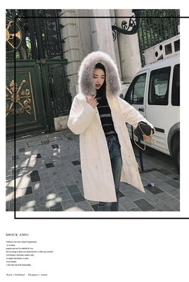 

Cotton east gate new down jacket big size thickening long long hair collar leisure loose Korean version of cotton women
