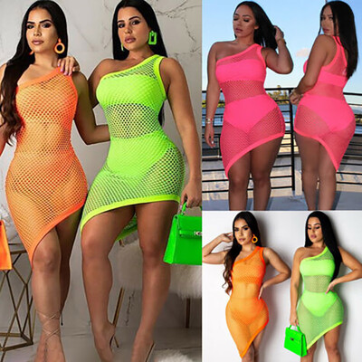 

Roseonmyhand Womens Sheer Mesh Bikini Cover Up Swimwear Swimsuit Bathing Summer Beach Dress