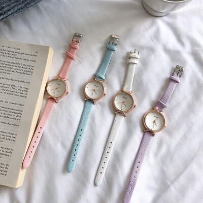 

Ins Cherry Pollen Girl Heart Watch Korean version of simple fresh&lovely Cherry Pollen Department College Style