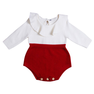 

NEW Newborn Baby Girls Wool Long Sleeve Bodysuit Romper Jumpsuit Outfit Clothes