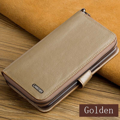 

Leather flip phone case for iphone 6 6s 7 8 Plus X Xs Max calf leather lychee texture protection clutch case for 6p 7p 8p Xr case