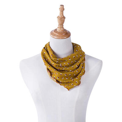 

Fashion Women Floral Print Scarf Triangle Collar Scarves Casual Decoration