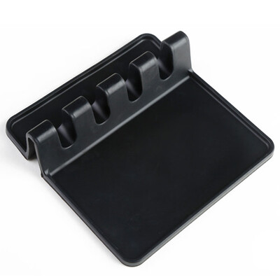 

Silicone Kitchen Utensil Holder Soup Spoon Shovel Pad - Spoon Rack Home New