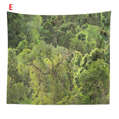 

Toponeto Misty Forest Tapestry Wall Hanging Nature Landscape Tapestry Sunshine Through Tree Tapestries For Bedroom Living Room