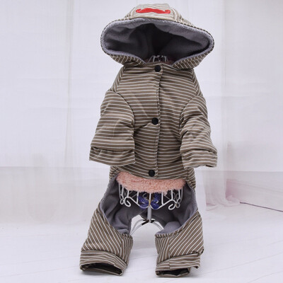 

Dog Pet Clothes Fine-grained Cotton Coat New Thick Four-legged Casual Wear Autumn And Winter