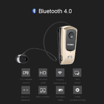 

Fineblue F920 Bluetooth Stereo Headset Bluetooth 40 Hands-free Earphone Vibrating Alert Multi-connection Headphone Cable Retracta