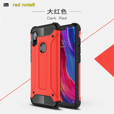 

Goowiiz Phone Case For Xiaomi Redmi Note 6Note 6 Pro King Kong Armor Fashion Bumper PC TPU Prevent falling