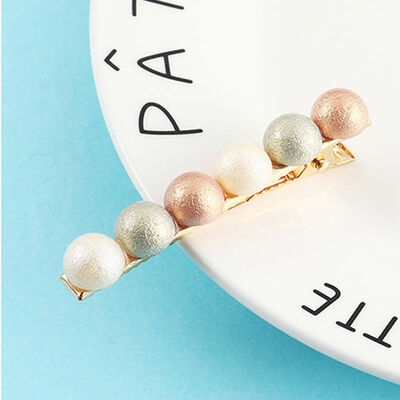 

1 Set KoreaSolid Pearl Hair Clips for Women Hair Barrette Hairpins Trendy Handmade Hair Styling Accessories Nice Gifts