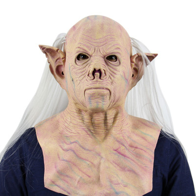 

Stage Performance Props Halloween Bar Party Supplies Waterproof Environment-friendly Scary Latex Alien Pharaoh Mask 1PC