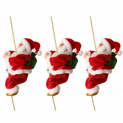 

Animated Santa Claus Climbing Ladder Up Tree Christmas Decoration
