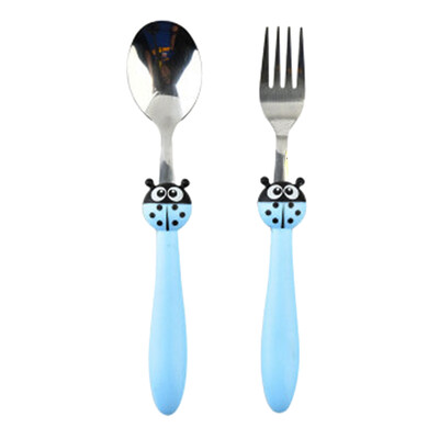 

New 1pc Stainless Steel Beetle Tableware Sets Cutlery Cartoon Set