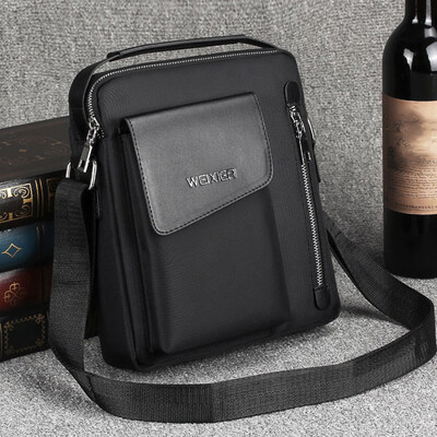

Tailored Men Vintage Shoulder bags Crossbody Bags Retro Zipper Handbags
